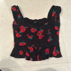 ZARA ROSE BUSTIER BLOUSE